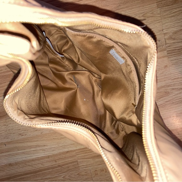 Curved Knot Handle Tan Faux Leather Shoulder Bag Purse by A New Day - Picture 6 of 11